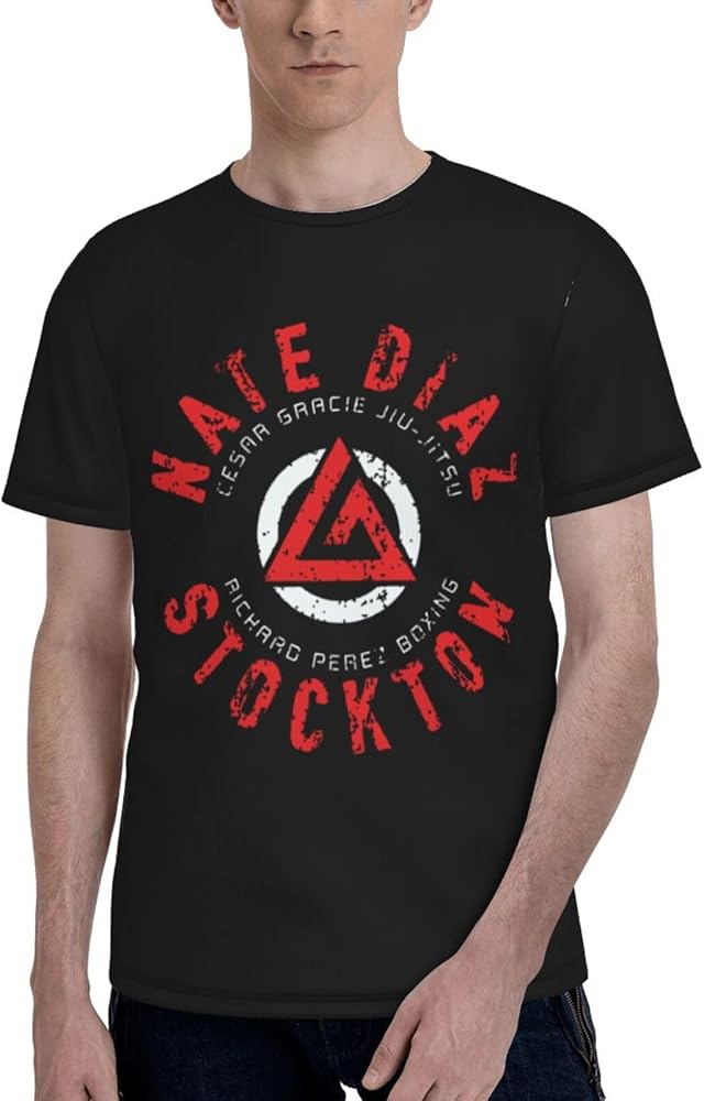 Nate Diaz Logo T Shirt Boys Summer Comfortable Fit Soft Short Sleeve Crew Neck Basic Tee Tops