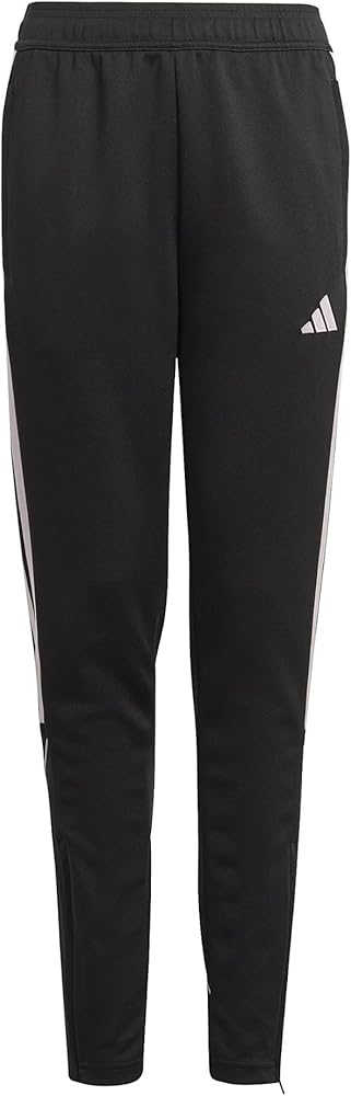 adidas Tiro Pants (Little Kids/Big Kids) Black/Clear Pink XL (16 Big Kids)