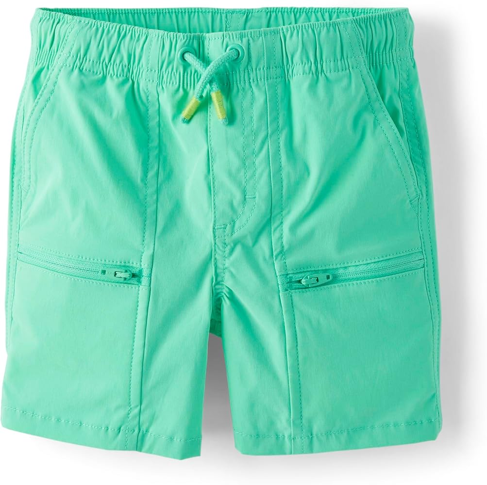 Gymboree Boys' and Toddler Quick Dry Tie Front Jogger Shorts