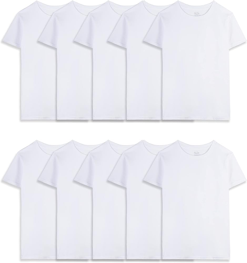 Fruit of the Loom Boys' Eversoft Cotton Undershirts, T Shirts & Tank Tops