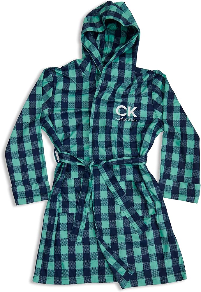 Calvin Klein Boys Little Toddler Boys Cuffed-sleeve Soft Bathrobe