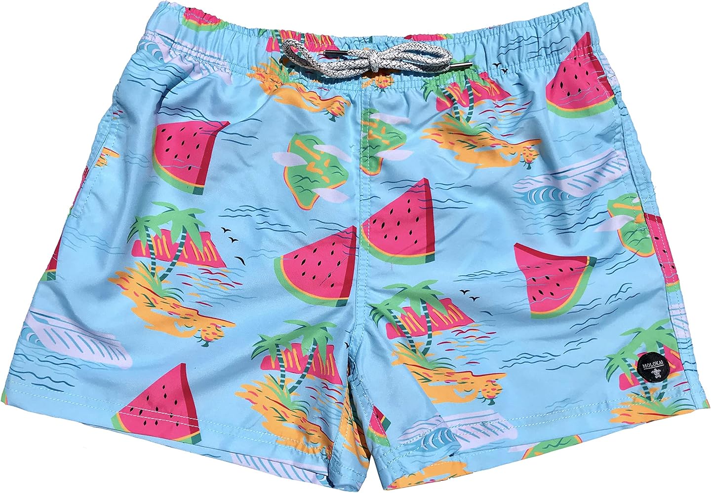 Boys Swim Trunks Quick Dry Elastic Waist Drawstring