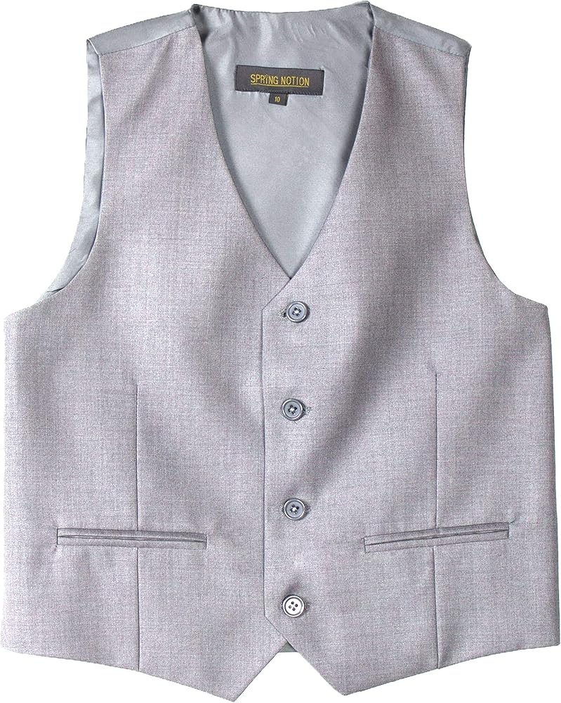 Spring Notion Big Boys' Four Buttons Suit Vest Waistcoat