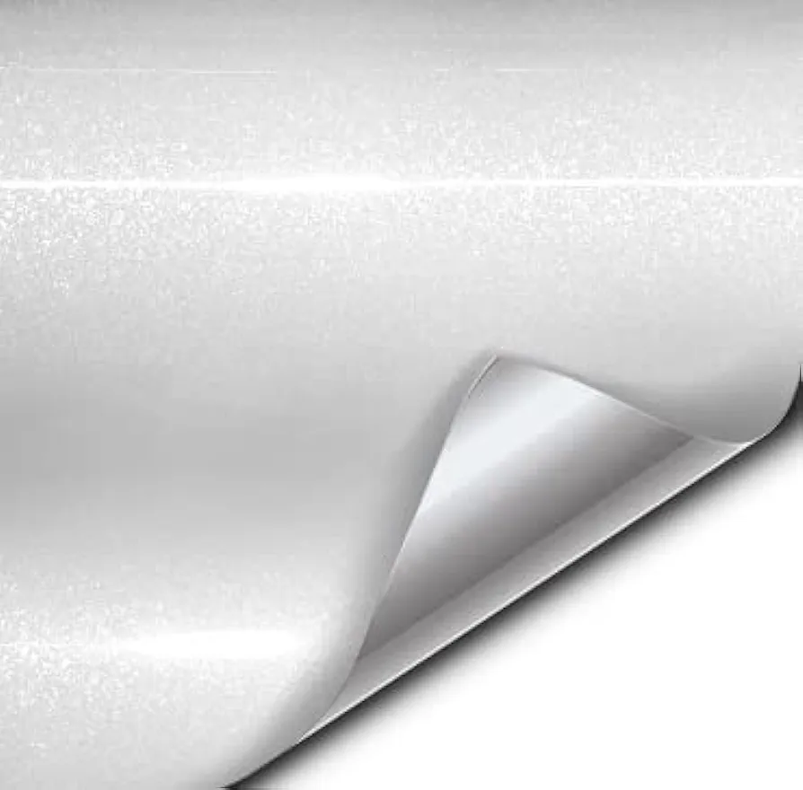 VViViD XPO Sparkle Metallic Gloss White Vinyl Car Wrap (1ft x 5ft)