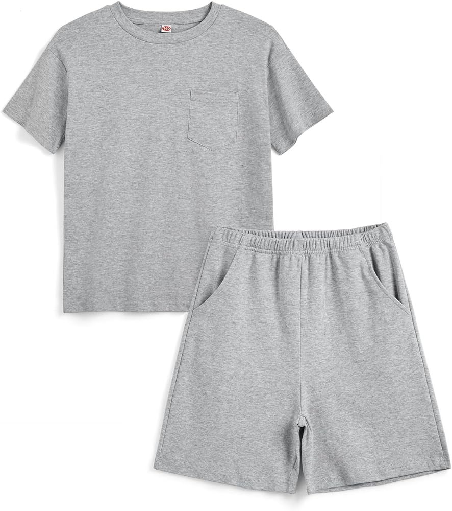 Boys' Clothing Sets Summer Outfits 2 Piece Short Sleeve Tops Shorts 2024 Casual Tracksuits