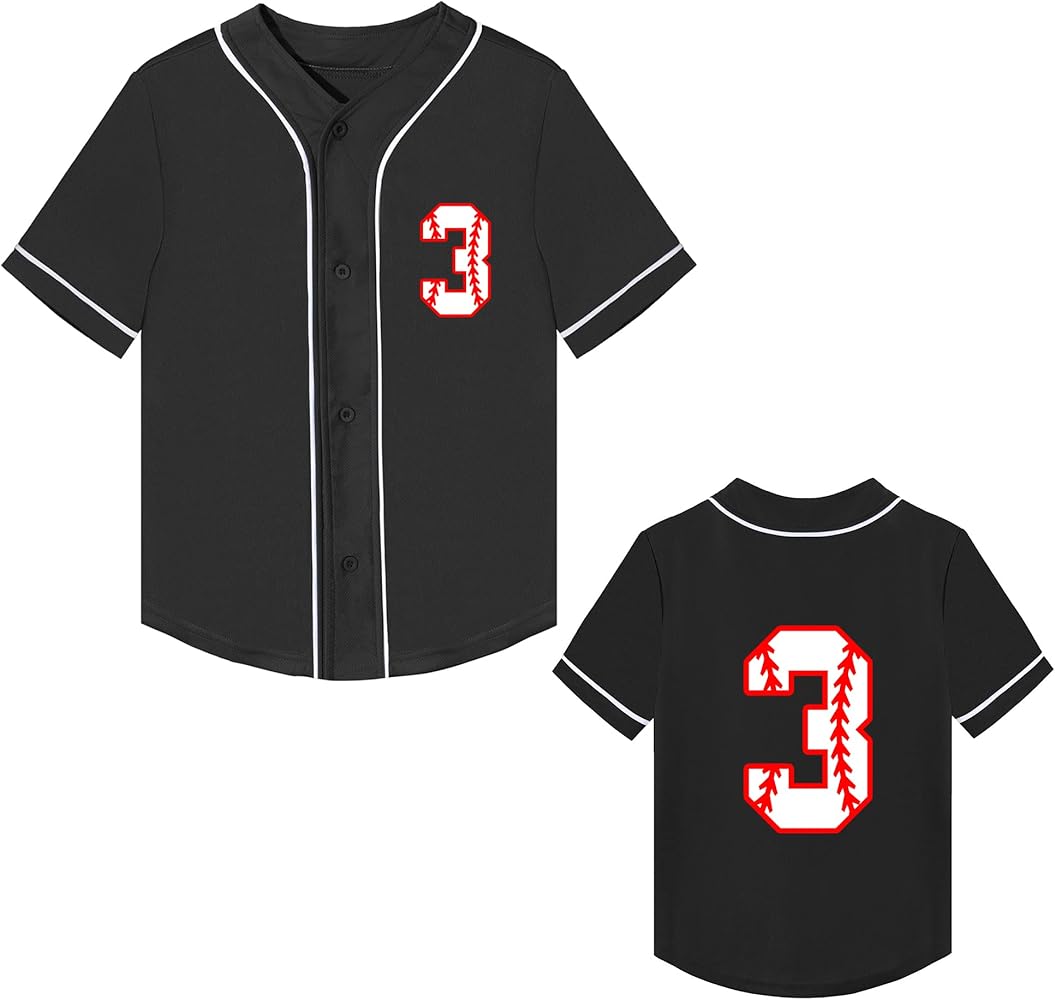 Yuji Itadori Toddler Boy Birthday Shirt Baseball Jersey Kids Outfit 2nd 3rd 4 Year Old Birthday T-Shirts