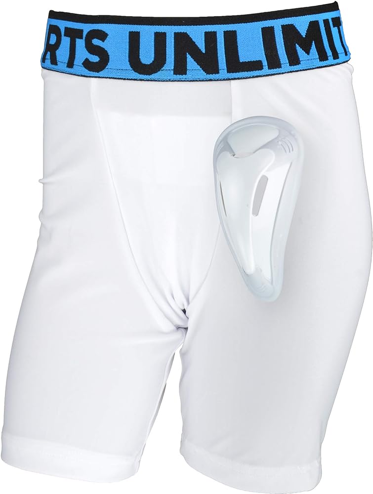 Sports Unlimited Youth Baseball Athletic Compression Shorts Athletic Supporter with Flex Cup