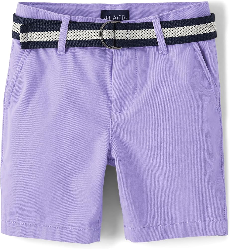 The Children's Place Boys' Belted Chino Shorts