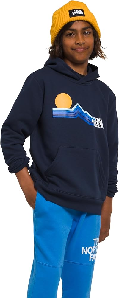 THE NORTH FACE Boys' Camp Fleece Pullover Hoodie, Summit Navy, X-Small