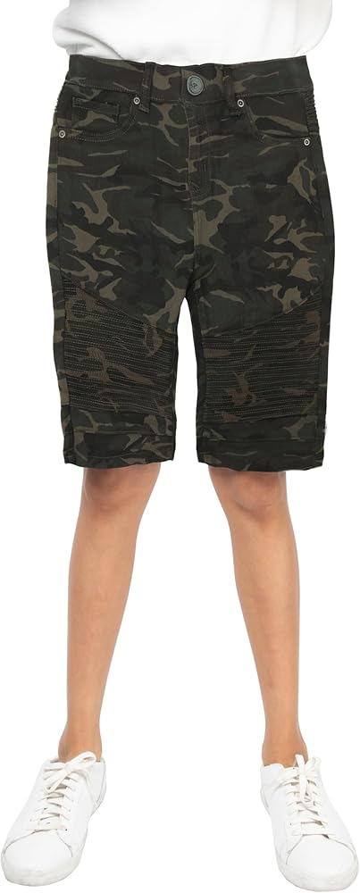 X RAY Boys Shorts, Big Boy & Little Kids Stretch Denim Shorts, Moto Biker & Fashion Rips Jean Shorts for Boys