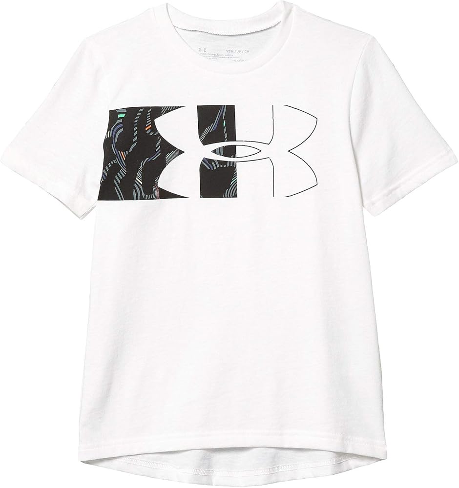 Under Armour Boys' Split Logo Print Fill Short Sleeve T-Shirt