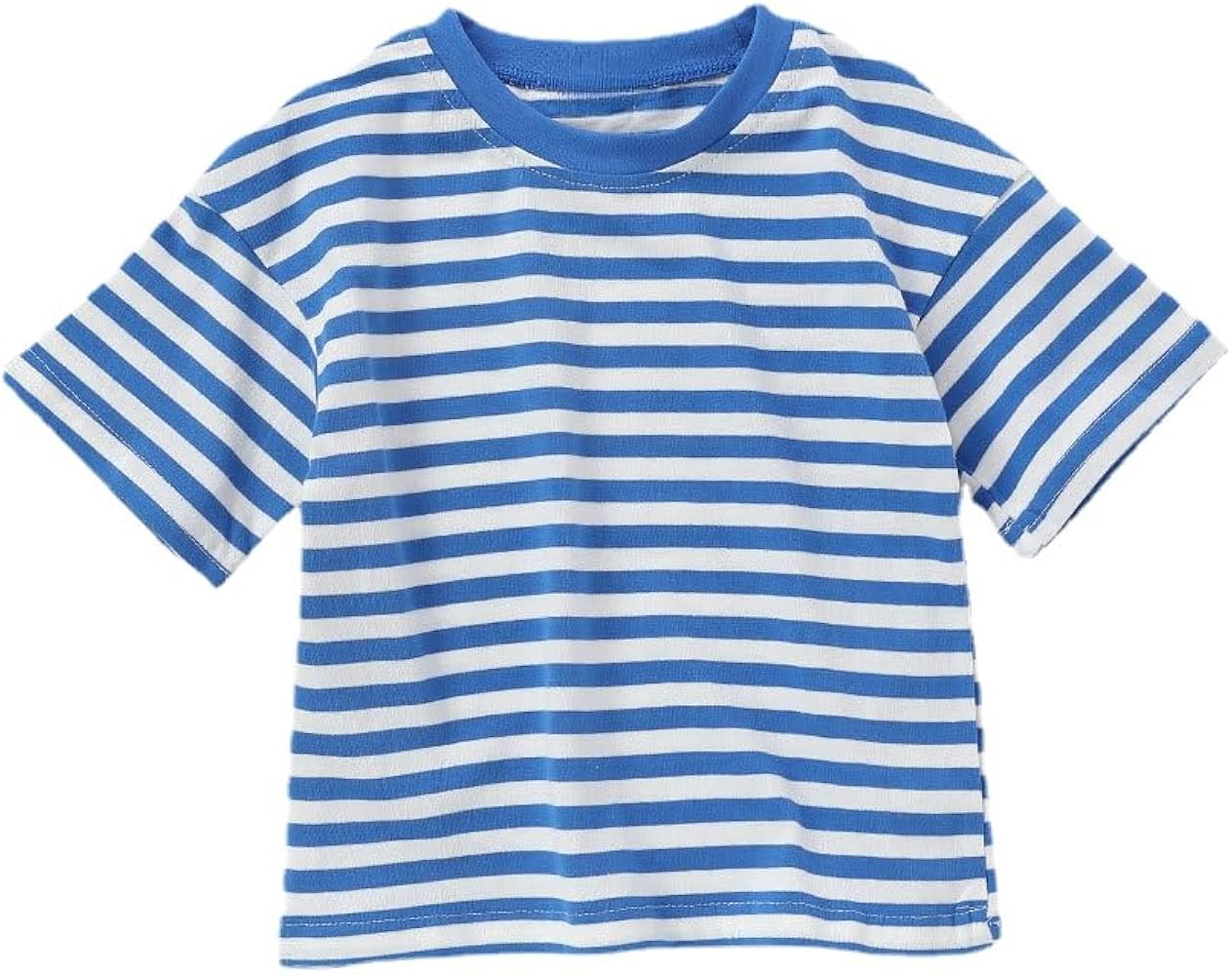 Toddler Boys Girls Summer Casual Comfort Short Sleeve T-Shirt Unisex Spring Classic Stripes Pullover Tops Tees