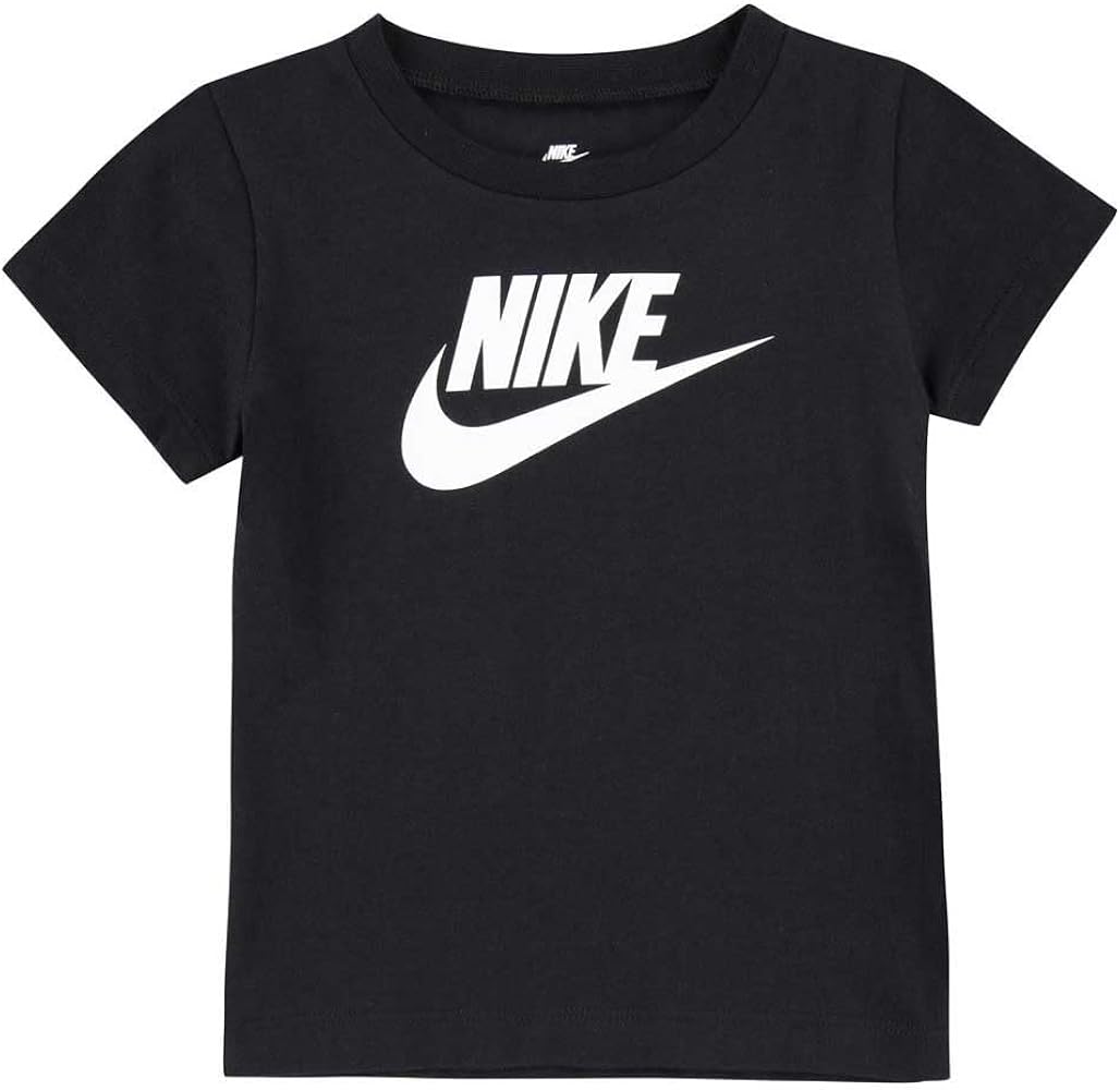 Nike Short-Sleeved Logo Printed Graphic T-Shirt (24 Months, Black)