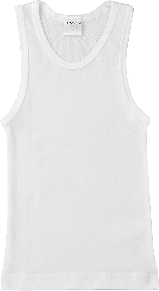 Boys' 100% Cotton Tank Tops - 2-Pack of Comfortable Athletic Undershirts