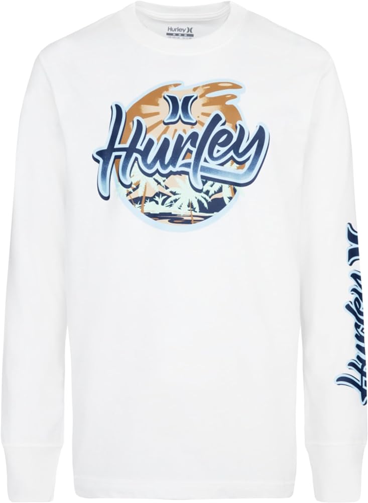 Hurley Boy's Long Sleeve Graphic T-Shirt (Little Kids)