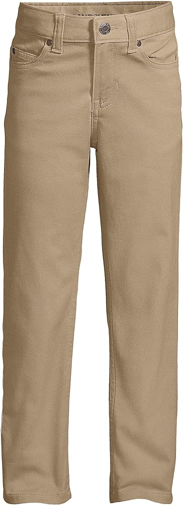 Lands' End Boys Iron Knee Stretch 5 Pocket Pants