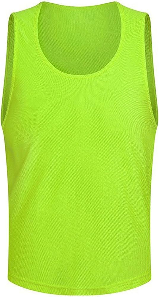 JEATHA Kids Team Pinnies Soccer Football Jersey Mesh Tank Training Vest Boys Girls Sleeveless Basketball Tops Tee