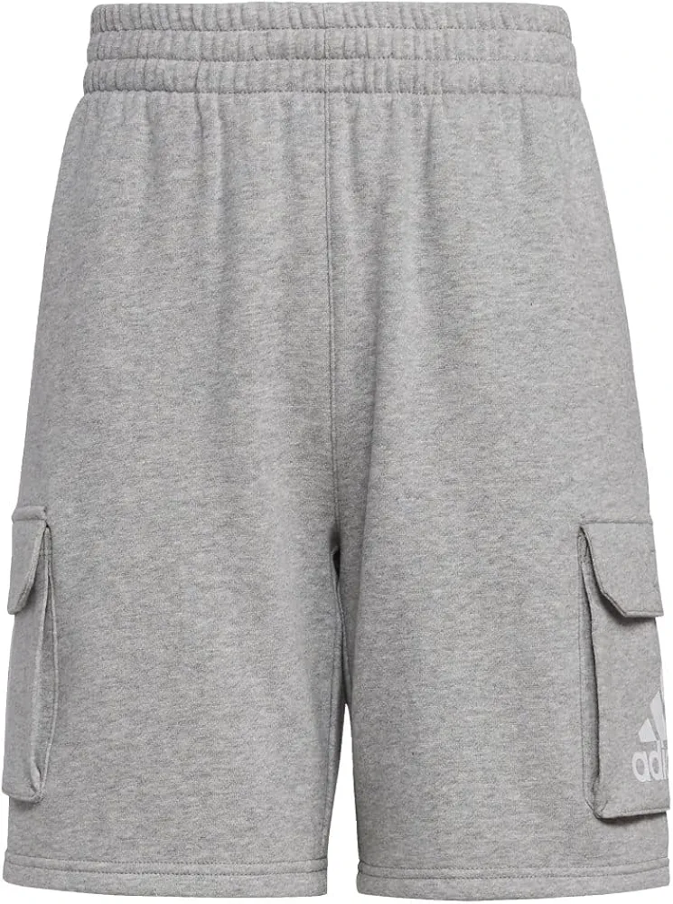 adidas Cargo Fleece Shorts Kids', Grey, Size M