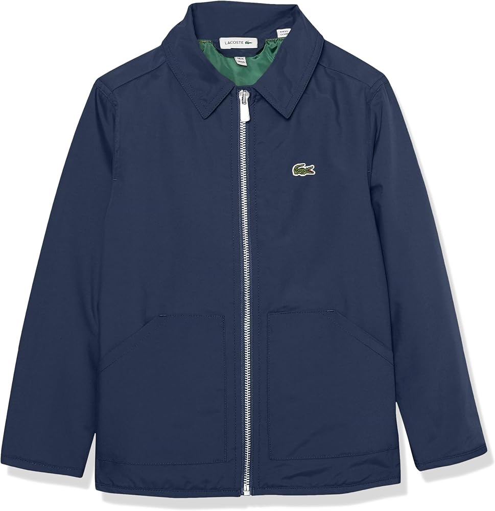 Lacoste Boys' Heritage Full Zip Gabardine Jacket