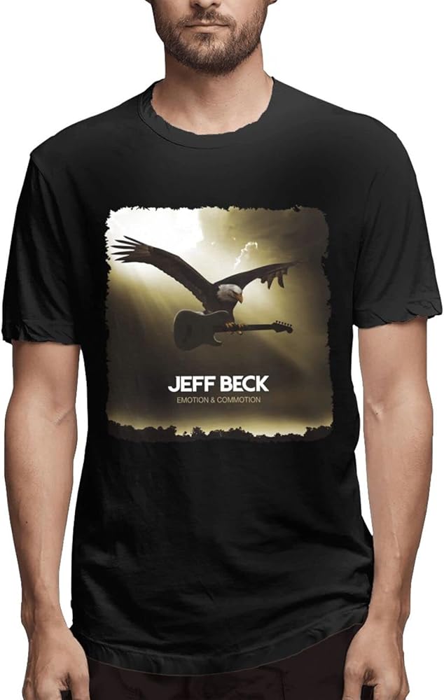 Jeff Beck Emotion & Commotion T Shirt Boys Fashion Exercise Crew Neck Short Sleeve Clothes Vest Black