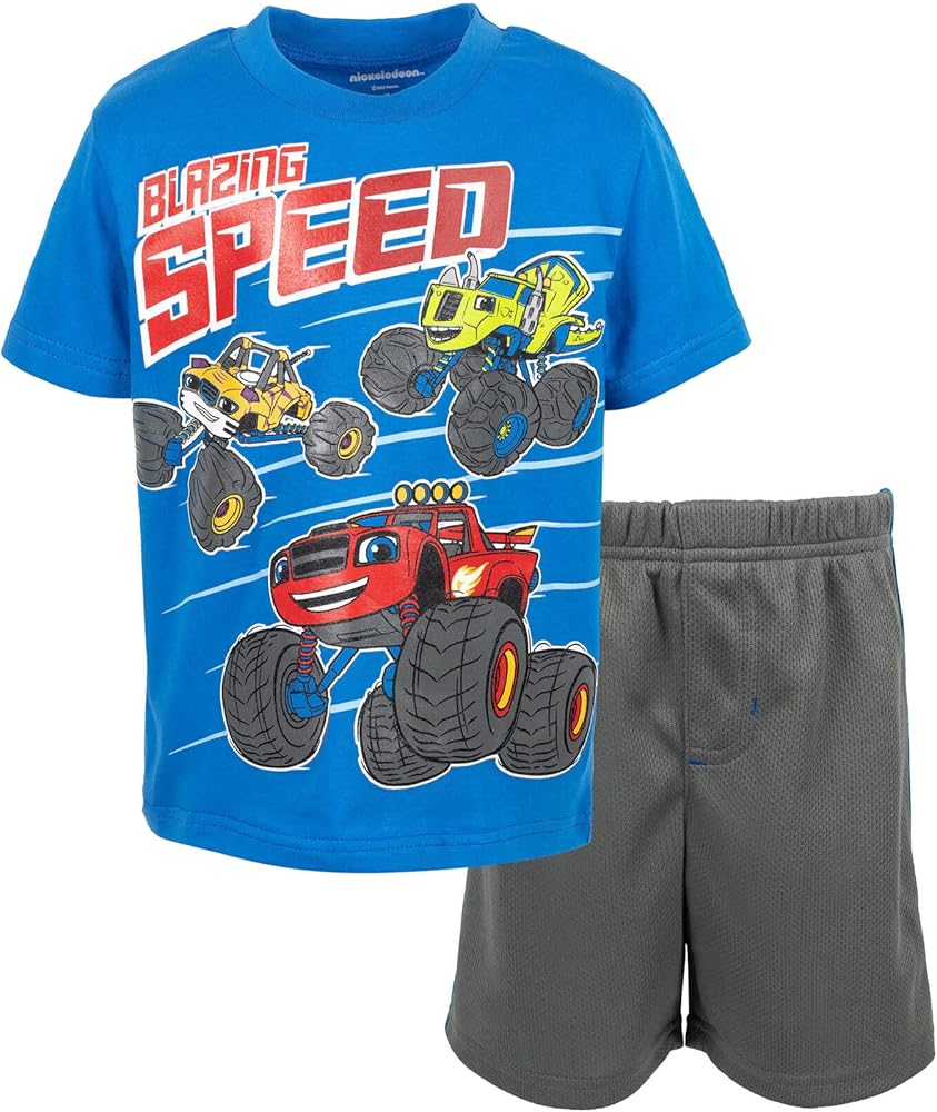 Blaze and the Monster Machines Graphic T-Shirt and Shorts Outfit Set Toddler to Big Kid