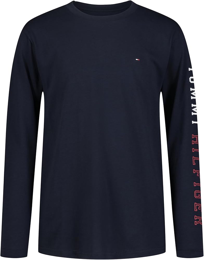 Tommy Hilfiger Boy's Long Sleeve Crew Neck T-shirt