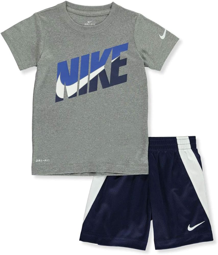 Nike Boys' 2-Piece Shorts Set Outfit - Navy, 4