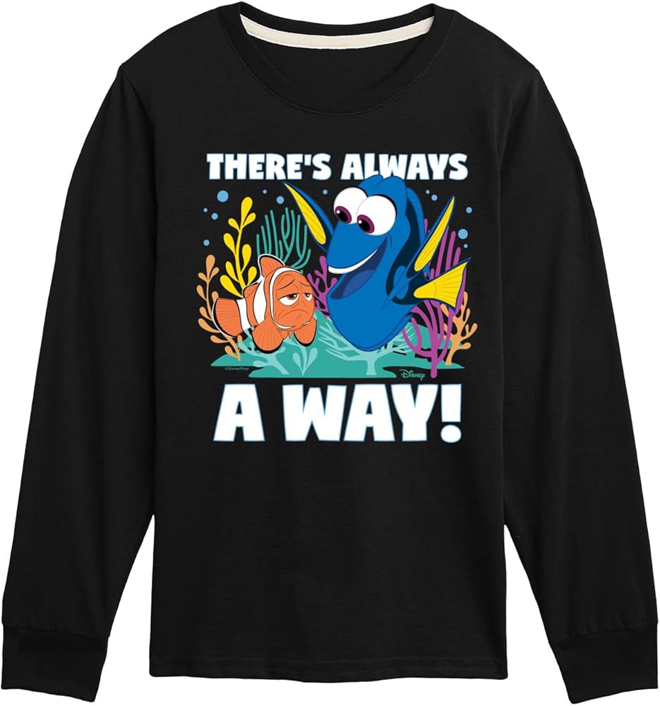 Disney Finding Dory - There's Always A Way - Toddler & Youth Long Sleeve Graphic T-Shirt