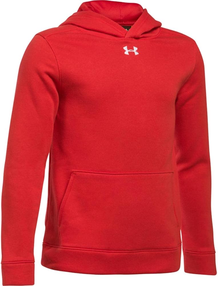 Under Armour Boys' UA Hustle Fleece Hoodie YLG Red