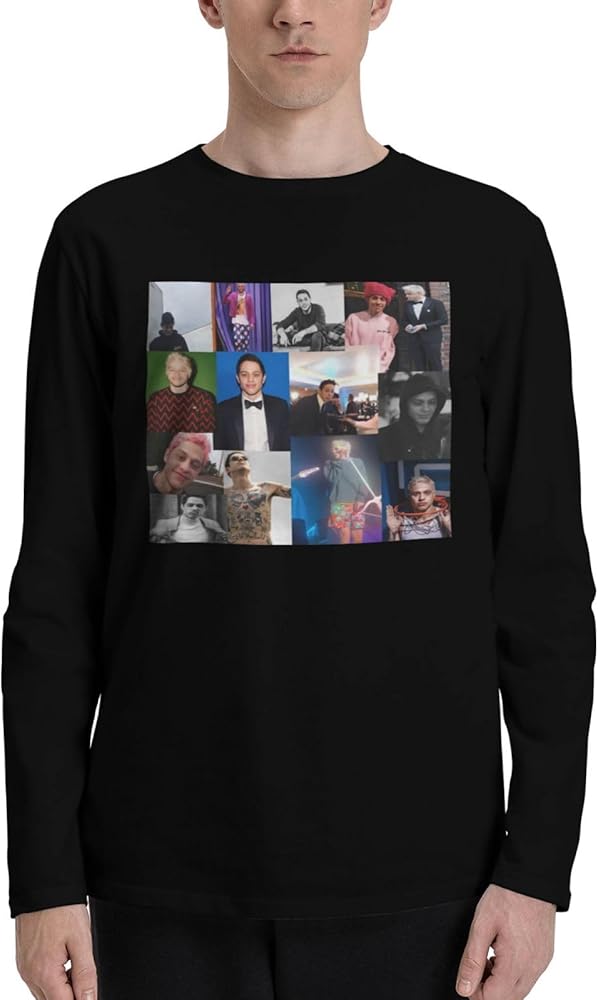 Pete Davidson T Shirts Boys Loose Fit Casual Athletic Long Sleeve O-Neck Cotton T Shirts Tops