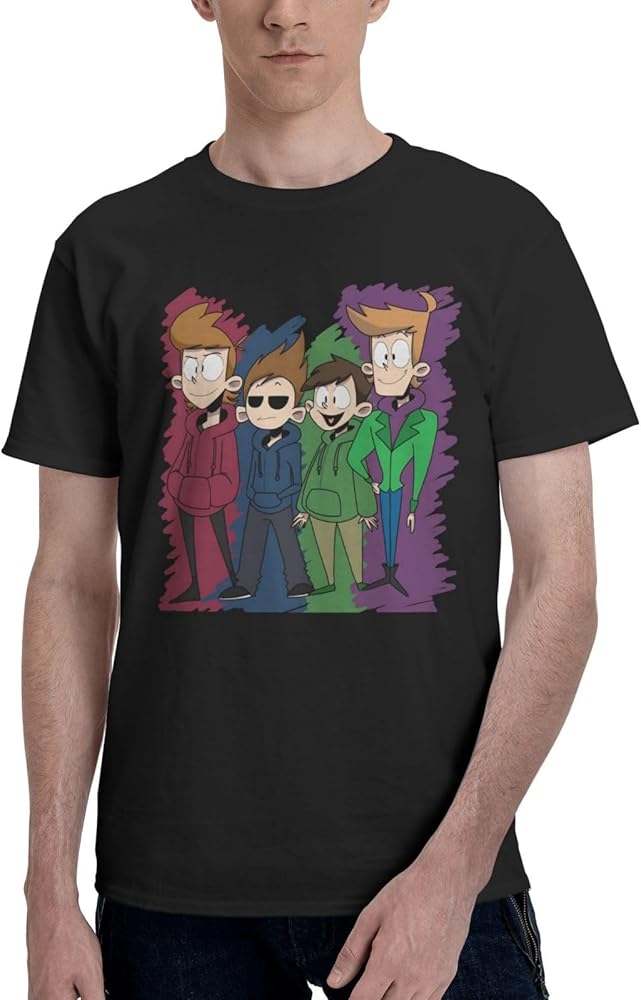 Anime Eddsworld T Shirt Men's Summer Manga Round Neck Tops Casual Short Sleeves Tee