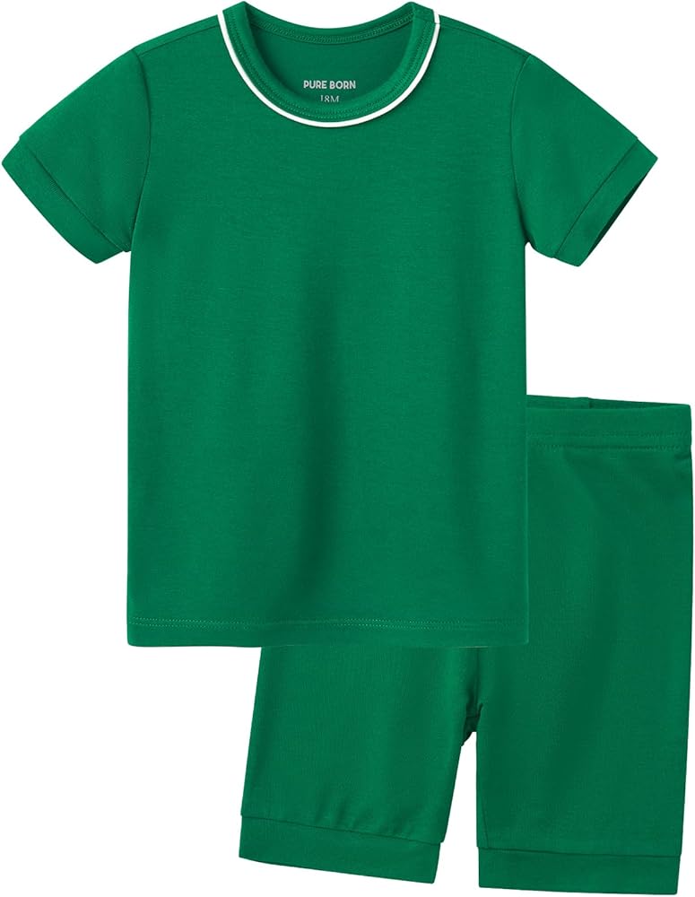 pureborn Baby Pajamas Set Pjs - Kids Toddler Boy Girl Long Sleeve Snug Fit Cotton Sleepwear 2pcs 18M-7Y