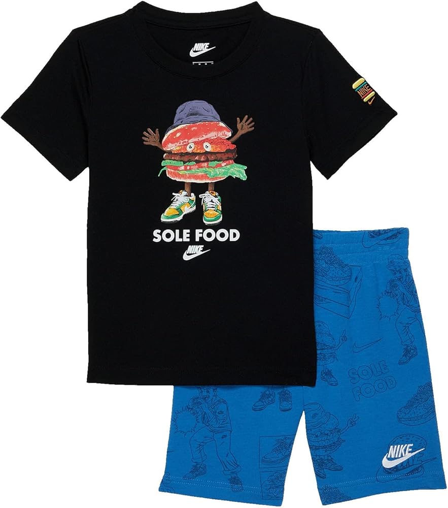 Nike Boy's NSW Sole Food T-Shirt and Shorts Set (Toddler/Little Kids)