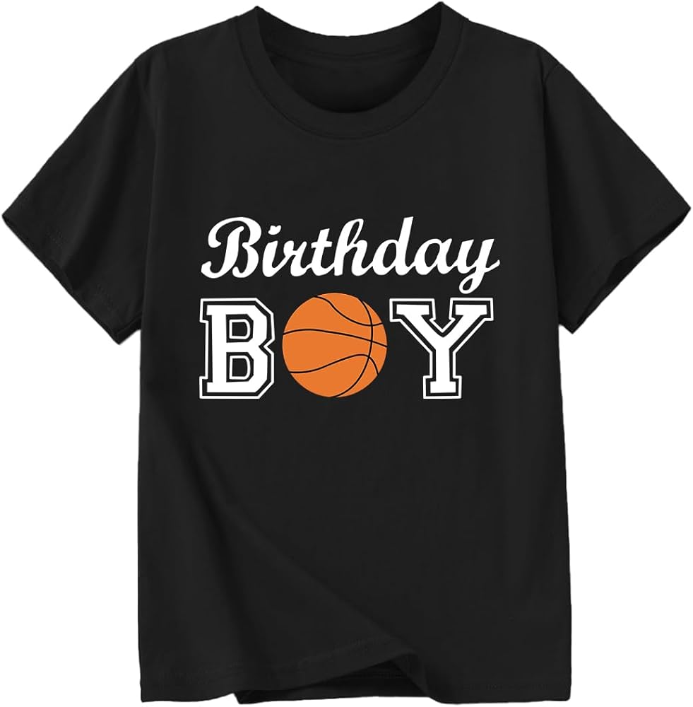 Birthday Boy Shirts Baseball/Basketball/Football Birthday Tshirts 2nd 3rd 4th 5th 6th 7th 8th 9th