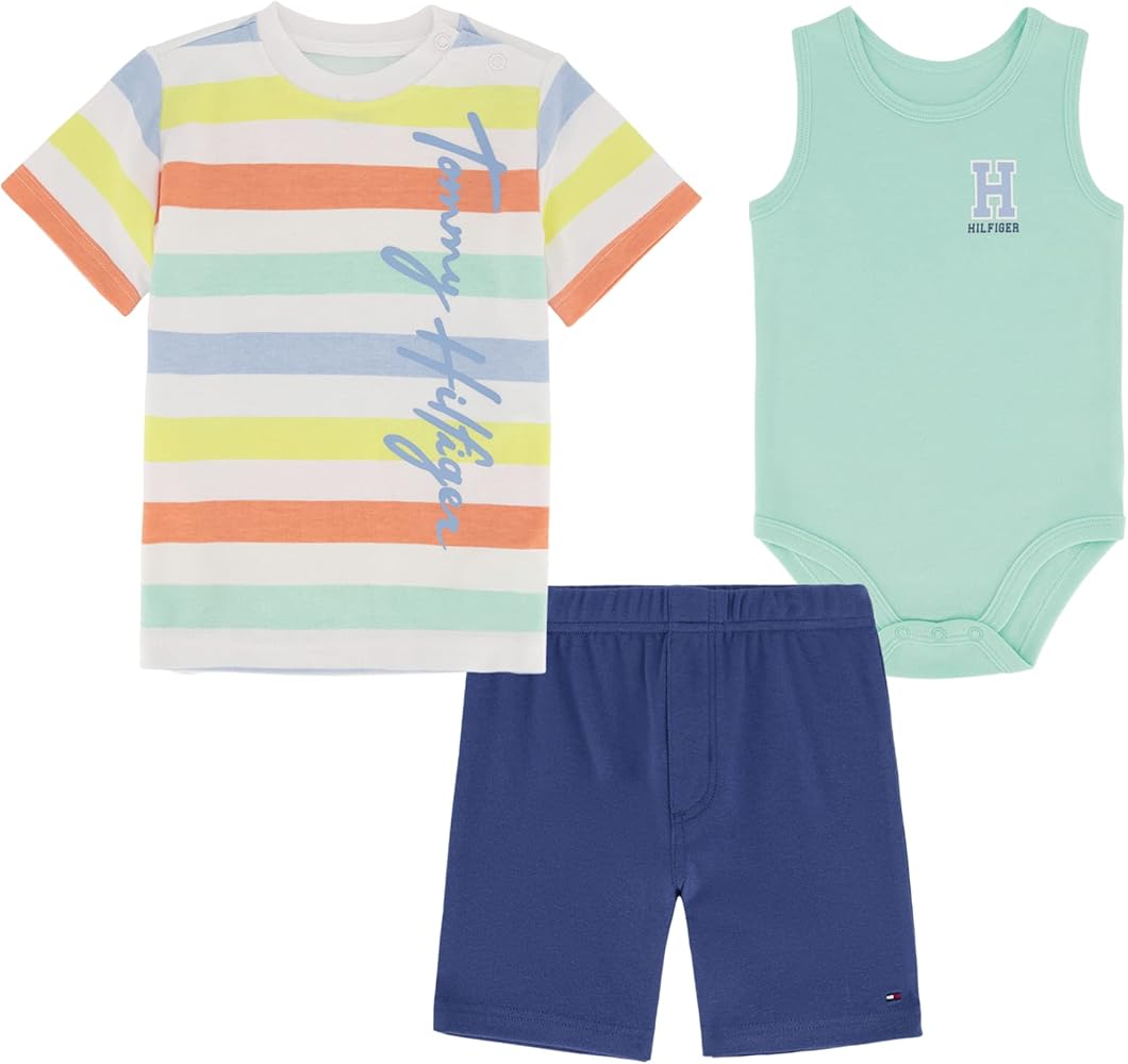 Tommy Hilfiger boys 3 Pieces Short Set