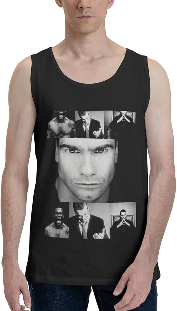 Henry Rollins Tank Top Boys Summer Sleeveless Tee Cool Workout Swim Beach Shirts for Bodybuilding Gym Fitness Training