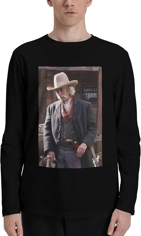 Sam Elliott T Shirts Boys Loose Fit Casual Athletic Long Sleeve Crew Neck Cotton T Shirts Tops