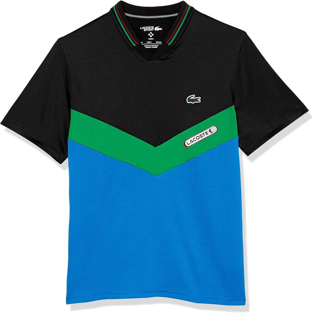 Lacoste Boys' Short Sleeve Chevron Tennis Polo