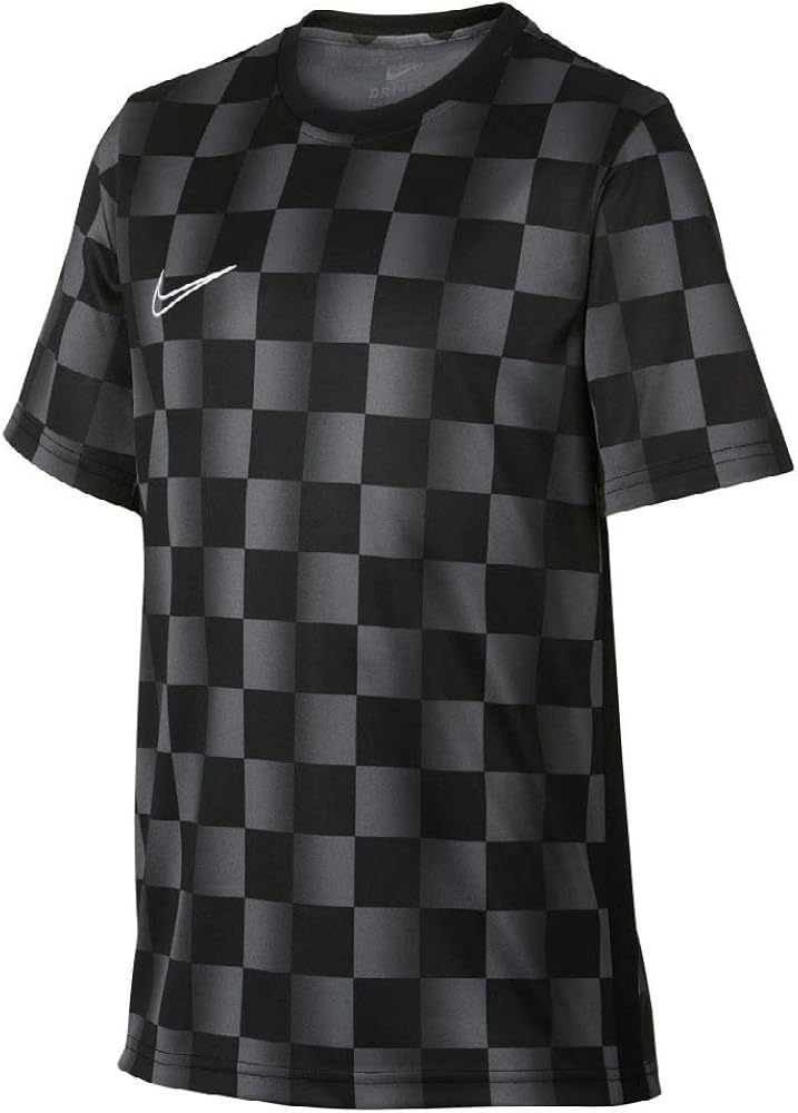 Nike Kids Boy's Dry Academy All Over Print Short Sleeve Top (Little Kids/Big Kids) Black/Anthracite/Black/White XL (18-20 Big Kids)