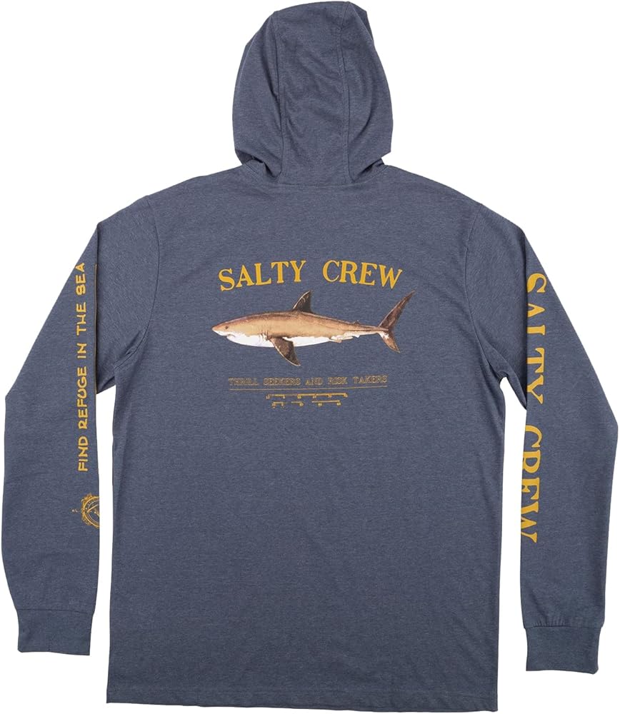 Salty Crew Bruce Boys LS Hood Tech Tee