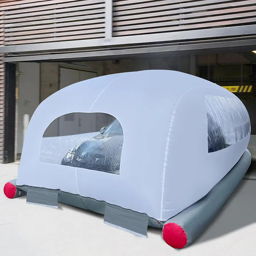 Indoor Inflatable Car Cover 19X8.5X5.5Ft Portable Car Shield Car Showcase Inflatable Garage for Car Cover and Storage