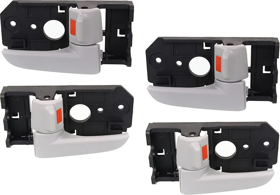 Garage-Pro Interior Door Handle SET Compatible with 2004-2009 Kia Spectra, Fits 2005-2009 Kia Spectra5 Front and Rear, Driver and Passenger Side Gray