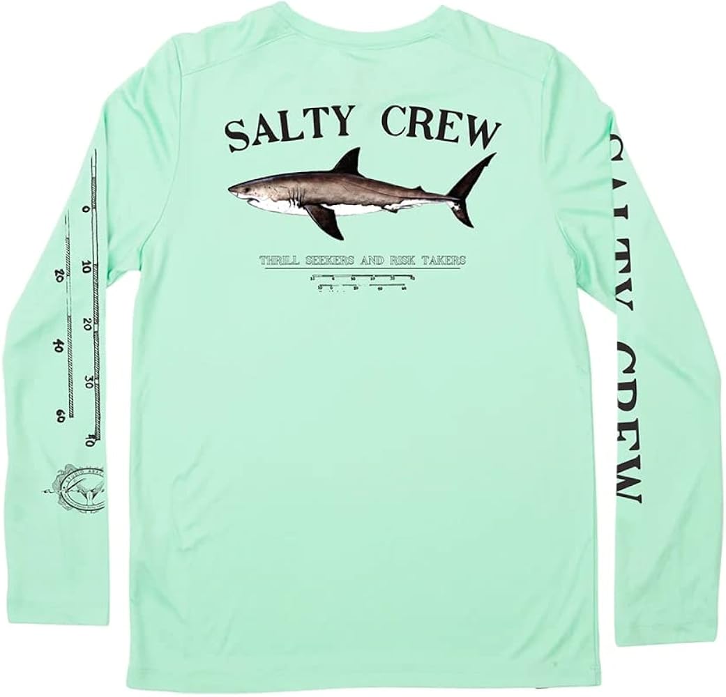 Salty Crew Boy's Bruce Long Sleeve Tech Tee (Little Kids/Big Kids)