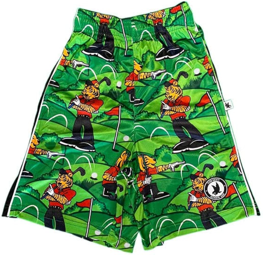 Flow Society Golfing Tiger Boys Athletic Shorts