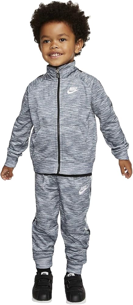 Nike Boys Tracksuit 2 Piece Zip Jacket and Pant Size 6 Dark Grey Heather