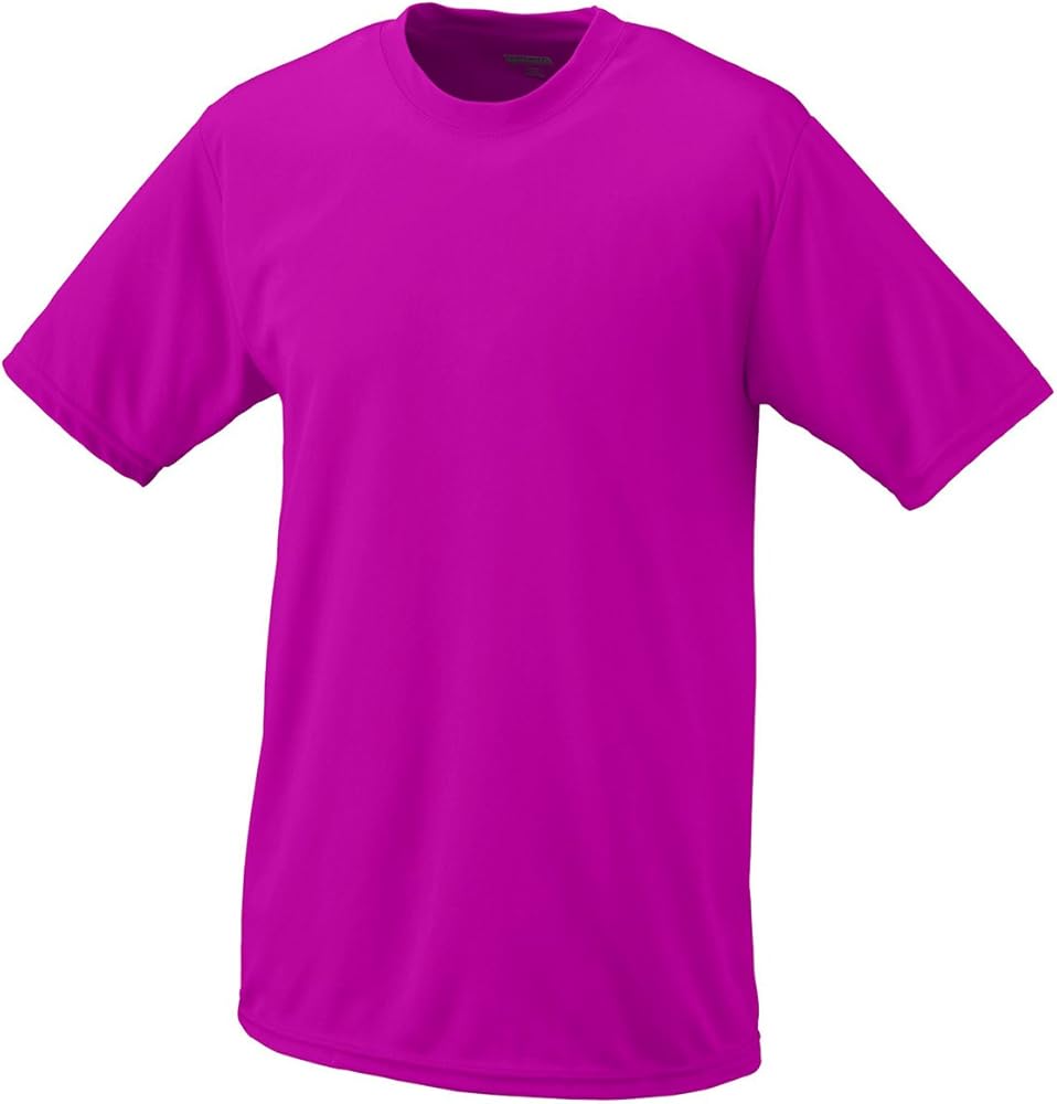 Augusta Sportswear Kids' Wicking Tee Shirt, Power Pink, Medium