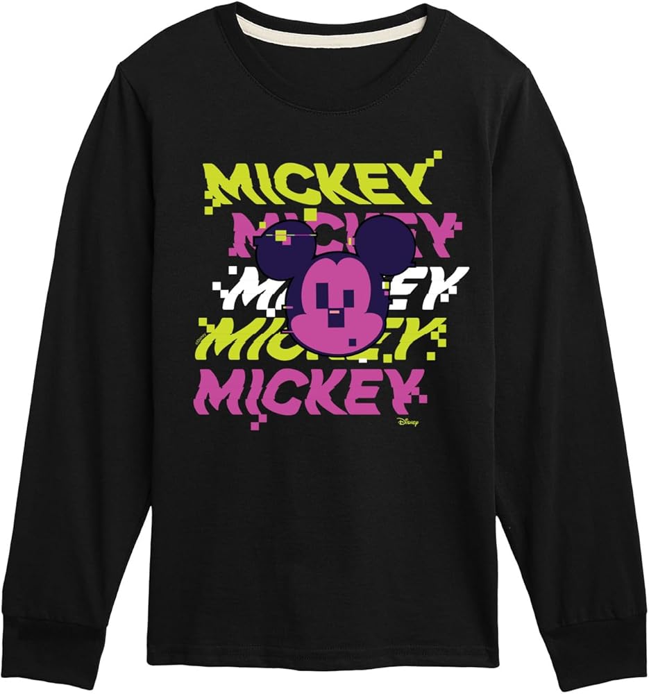 Disney - Mickey Stacked - Toddler & Youth Long Sleeve Graphic T-Shirt