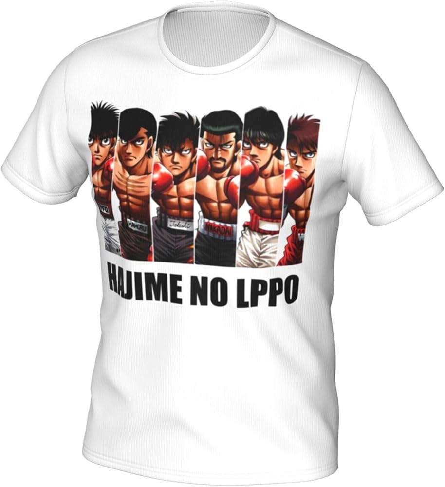 Anime Hajime No Ippo Champions T Shirt Boy's Summer Round Neck Shirts Casual Short Sleeves Tee