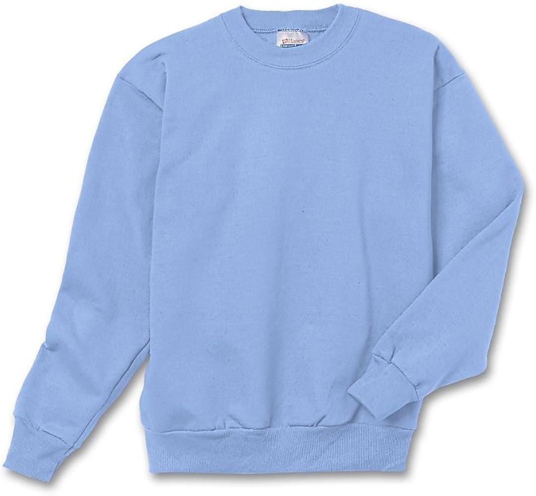 Hanes Youth ComfortBlend EcoSmart Crewneck Sweatshirt_Light Blue_XS