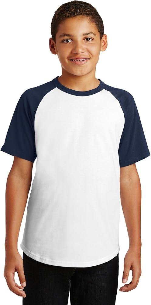 Sport-Tek Youth Short Sleeve Colorblock Raglan Jersey